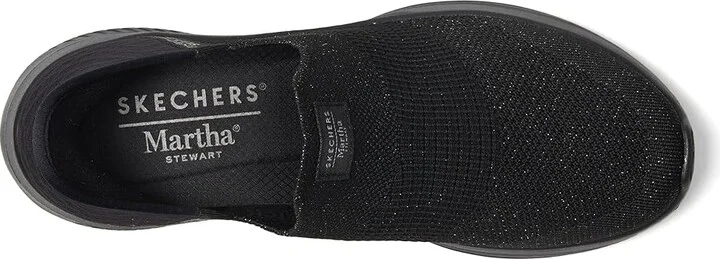 SKECHERS Martha Stewart Ultra Flex 3.0 - Neptune Hands Free Slip-Ins Women's Shoes Black/Black : 5 B - Medium, Textile - Image 2
