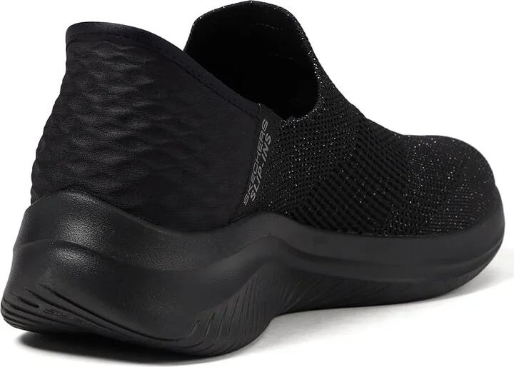 SKECHERS Martha Stewart Ultra Flex 3.0 - Neptune Hands Free Slip-Ins Women's Shoes Black/Black : 5 B - Medium, Textile - Image 4
