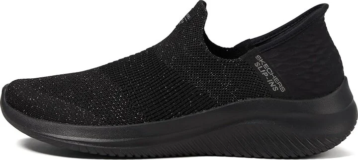 SKECHERS Martha Stewart Ultra Flex 3.0 - Neptune Hands Free Slip-Ins Women's Shoes Black/Black : 5 B - Medium, Textile - Image 6
