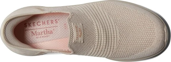 SKECHERS Martha Stewart Ultra Flex 3.0 - Neptune Hands Free Slip-Ins Women's Shoes Natural : 5 B - Medium, Textile - Image 2