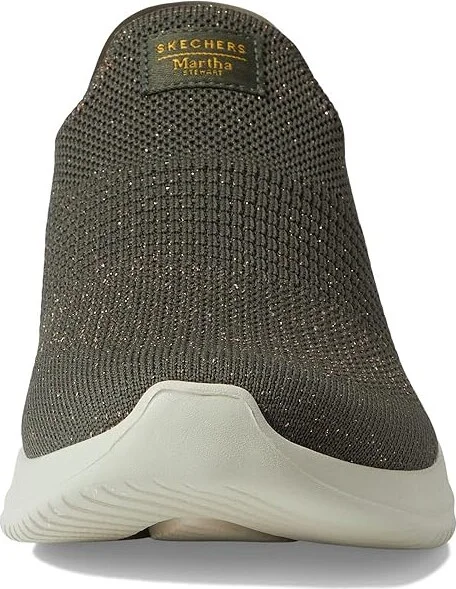SKECHERS Martha Stewart Ultra Flex 3.0 - Neptune Hands Free Slip-Ins Women's Shoes Olive : 5 B - Medium, Textile - Image 5