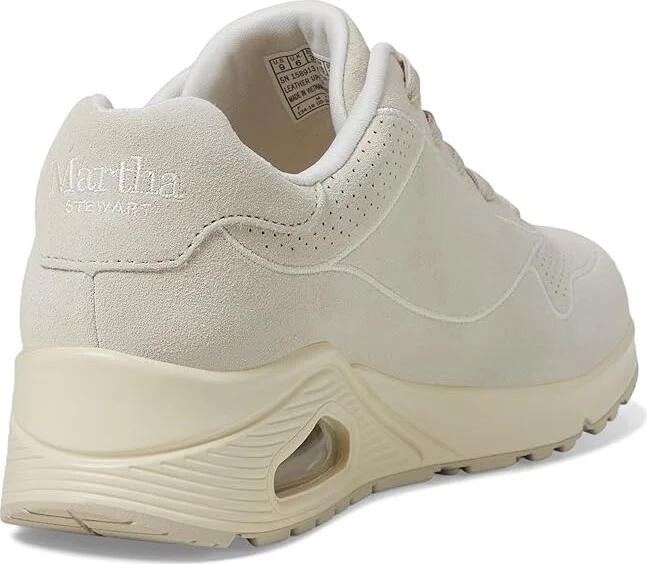 SKECHERS Martha Stewart - Uno-county Line Women's Shoes Off-White : 6 B - Medium, Leather/Suede - Image 4