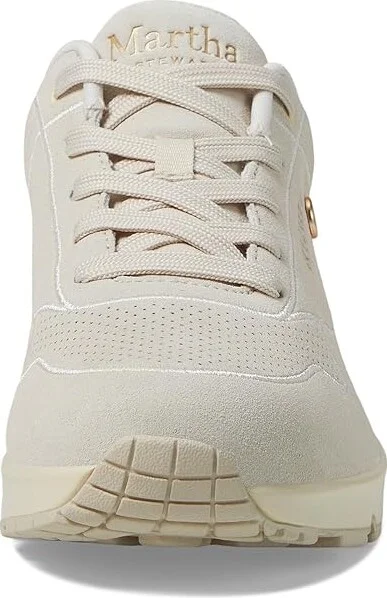 SKECHERS Martha Stewart - Uno-county Line Women's Shoes Off-White : 6 B - Medium, Leather/Suede - Image 5