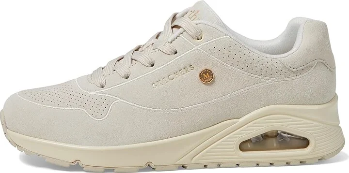 SKECHERS Martha Stewart - Uno-county Line Women's Shoes Off-White : 6 B - Medium, Leather/Suede - Image 6