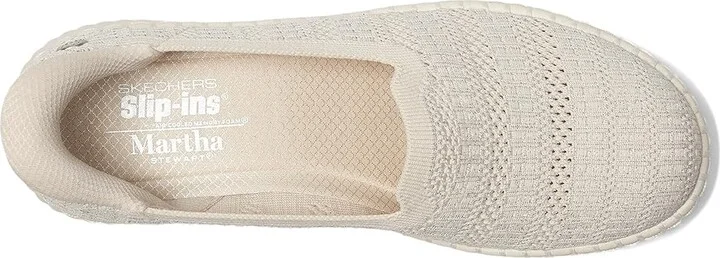 SKECHERS Martha Stewart Wilshire Blvd - Glimmer Step Hands Free Slip-Ins Women's Shoes Natural : 9.5 B - Medium, Synthetic - Image 2