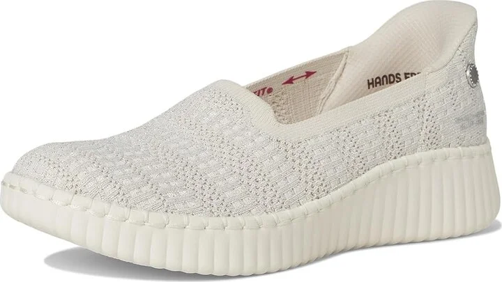SKECHERS Martha Stewart Wilshire Blvd - Glimmer Step Hands Free Slip-Ins Women's Shoes Natural : 9.5 B - Medium, Synthetic - Image 5