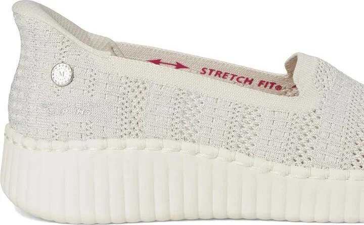 SKECHERS Martha Stewart Wilshire Blvd - Glimmer Step Hands Free Slip-Ins Women's Shoes Natural : 9.5 B - Medium, Synthetic - Image 7