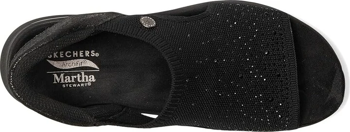 SKECHERS Martha Stewart's Arch Fit 2.0 - Star Dust Women's Sandals Black/Black : 6 B - Medium, Leather - Image 2