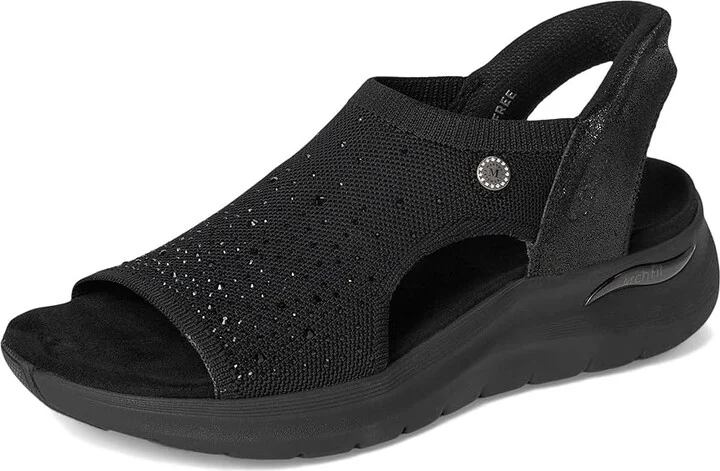 SKECHERS Martha Stewart's Arch Fit 2.0 - Star Dust Women's Sandals Black/Black : 6 B - Medium, Leather - Image 5