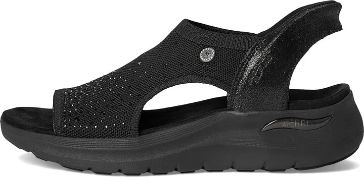 SKECHERS Martha Stewart's Arch Fit 2.0 - Star Dust Women's Sandals Black/Black : 6 B - Medium, Leather - Image 6