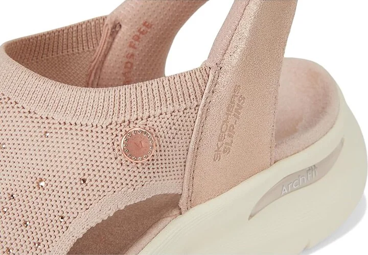 SKECHERS Martha Stewart's Arch Fit 2.0 - Star Dust Women's Sandals Blush : 6 B - Medium, Leather - Image 7