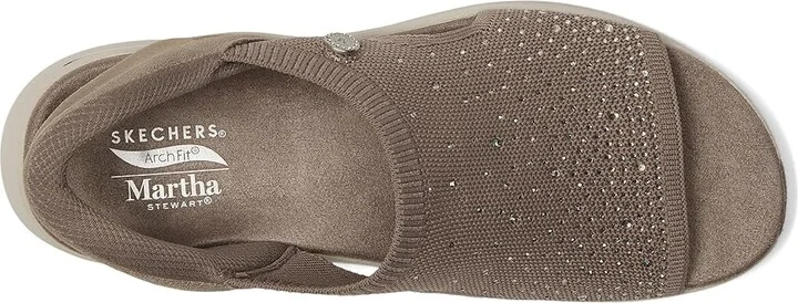 SKECHERS Martha Stewart's Arch Fit 2.0 - Star Dust Women's Sandals Dark Taupe : 10 B - Medium, Leather - Image 2