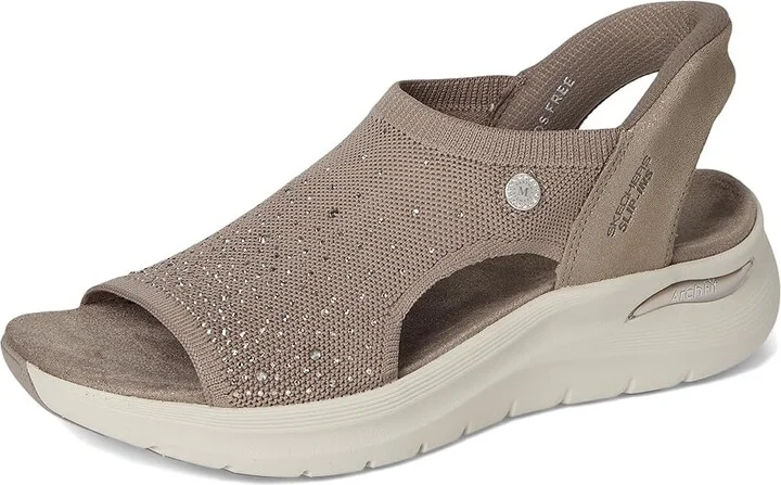 SKECHERS Martha Stewart's Arch Fit 2.0 - Star Dust Women's Sandals Dark Taupe : 10 B - Medium, Leather - Image 5
