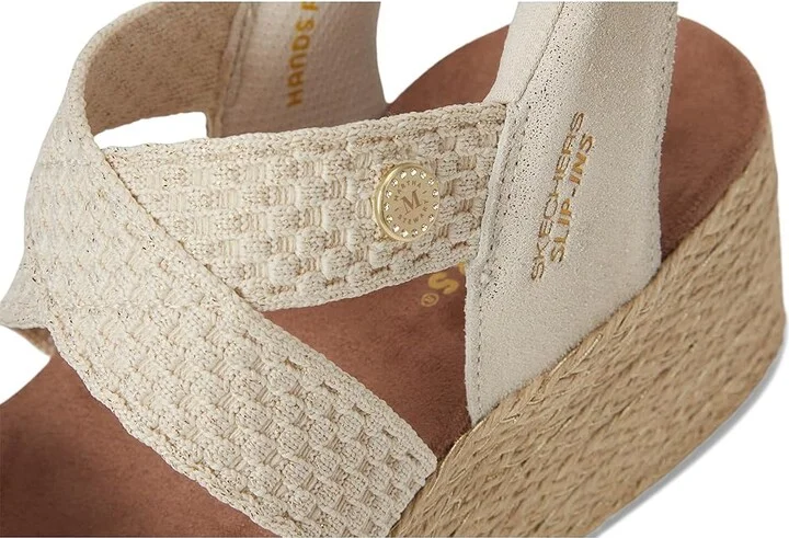 SKECHERS Martha Stewart's Beverlee Lux - Striking Beauty Hands Free Slip-Ins Women's Sandals White : 11 B - Medium, Synthetic - Image 7
