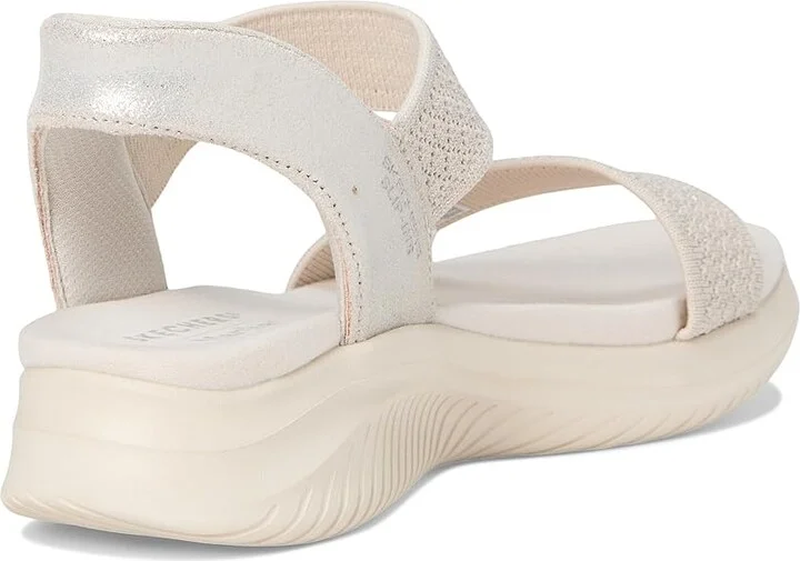 SKECHERS Martha Stewart's Ultra Flex 3.0 - Shine On Us Women's Sandals Natural : 9 B - Medium, Textile - Image 4