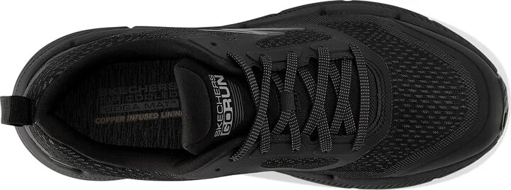 SKECHERS Max Cushion Premier 2.0 Vantage Men's Shoes Black/Charcoal : 10.5 E - Wide, Textile - Image 2