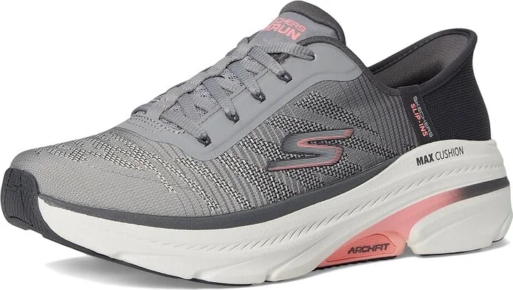 SKECHERS Max Cushioning Arch Fit 2.0 Adelphi Hands Free Slip-Ins Women's Shoes Gray/Coral : 9 B - Medium - Image 5