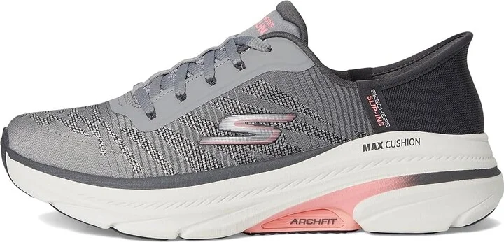 SKECHERS Max Cushioning Arch Fit 2.0 Adelphi Hands Free Slip-Ins Women's Shoes Gray/Coral : 9 B - Medium - Image 6
