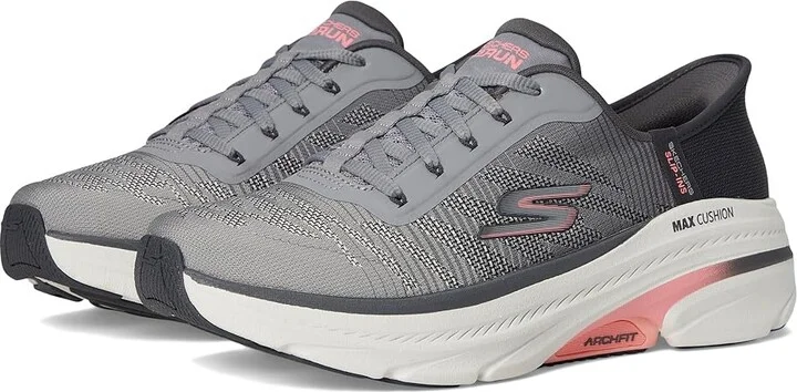 SKECHERS Max Cushioning Arch Fit 2.0 Adelphi Hands Free Slip-Ins Women's Shoes Gray/Coral : 9 B - Medium