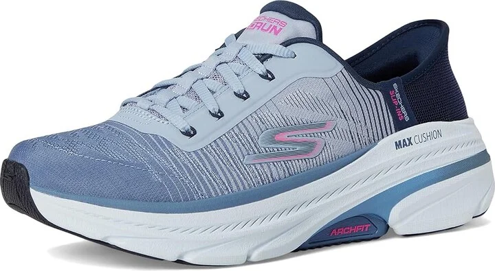 SKECHERS Max Cushioning Arch Fit 2.0 Adelphi Hands Free Slip-Ins Women's Shoes Navy/Pink : 7 B - Medium, Textile - Image 5