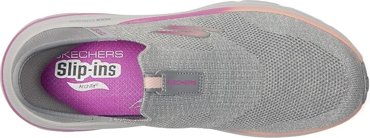 SKECHERS Max Cushioning Arch Fit 2.0 Cambridge Hands Free Slip-Ins Women's Shoes Gray/Pink : 6 B - Medium - Image 2