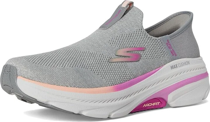 SKECHERS Max Cushioning Arch Fit 2.0 Cambridge Hands Free Slip-Ins Women's Shoes Gray/Pink : 6 B - Medium - Image 5