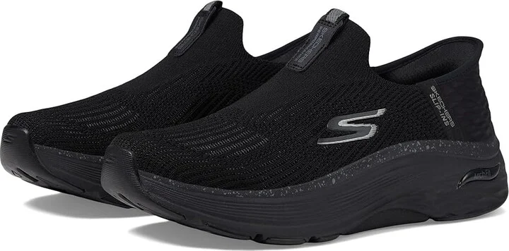 SKECHERS Max Cushioning Arch Fit Fluidity Hands Free Slip-Ins Women's Shoes Black : 5 D - Wide, Textile