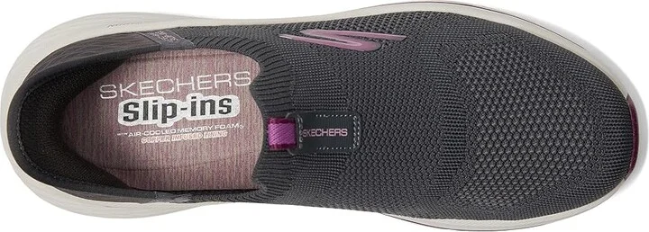 SKECHERS Max Cushioning Elite 2.0 Eternal Hands Free Slip-Ins Women's Shoes Charcoal/Burgundy : 11 B - Medium - Image 2