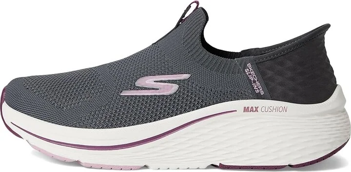 SKECHERS Max Cushioning Elite 2.0 Eternal Hands Free Slip-Ins Women's Shoes Charcoal/Burgundy : 11 B - Medium - Image 6