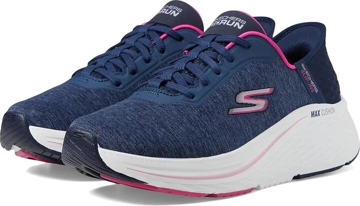 SKECHERS Max Cushioning Elite 2.0 Prevail Hands Free Slip-Ins Women's Shoes Navy/Pink : 5 B - Medium, Textile