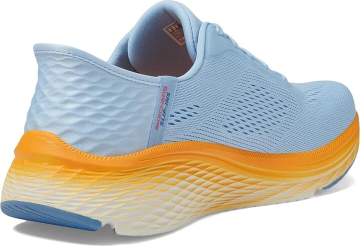 SKECHERS Max Cushioning Elite 2.0 Solace Hands Free Slip-Ins Women's Shoes Blue/Orange : 10 B - Medium, Textile - Image 4