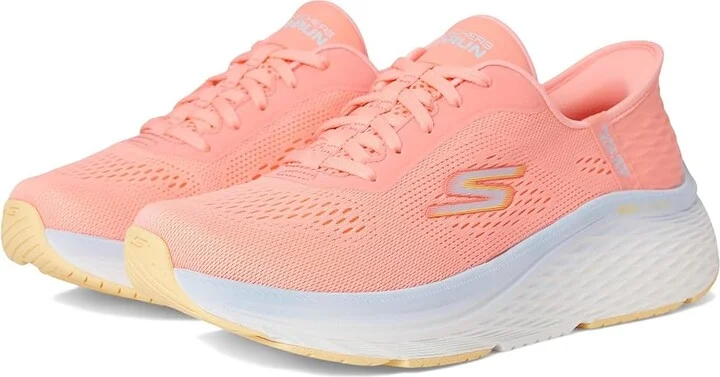 SKECHERS Max Cushioning Elite 2.0 Solace Hands Free Slip-Ins Women's Shoes Pink/Blue : 9.5 B - Medium, Textile