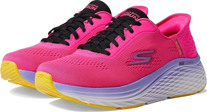 SKECHERS Max Cushioning Elite 2.0 Solace Hands Free Slip-Ins Women's Shoes Raspberry : 7 B - Medium, Textile
