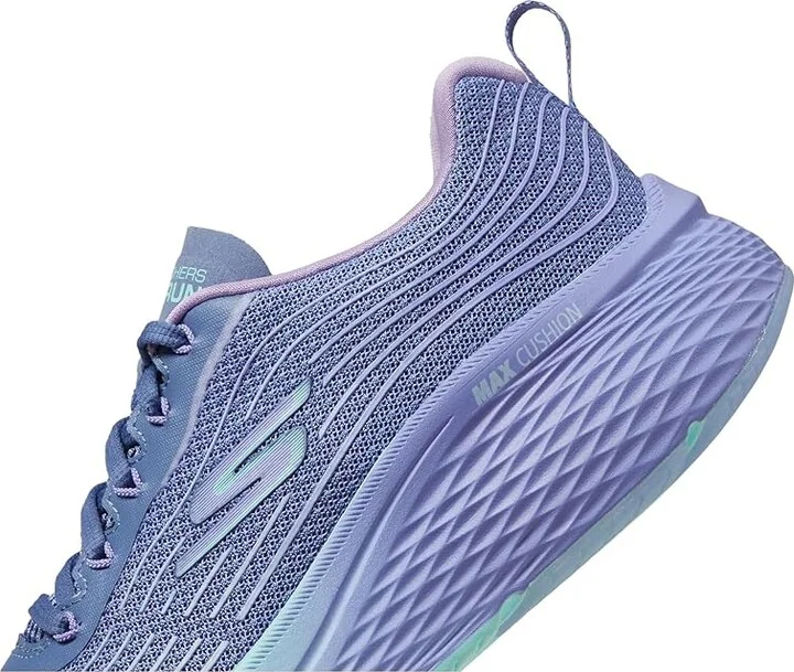 SKECHERS Max Cushioning Elite 2.0 Speed Play Women's Shoes Blue/Lavender : 5 B - Medium, Textile - Image 4