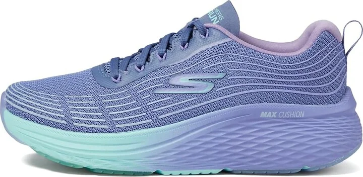 SKECHERS Max Cushioning Elite 2.0 Speed Play Women's Shoes Blue/Lavender : 5 B - Medium, Textile - Image 5