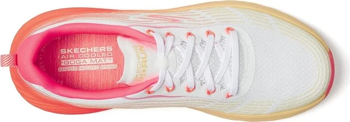 SKECHERS Max Cushioning Elite 2.0 Speed Play Women's Shoes White/Pink : 5 B - Medium, Textile - Image 2