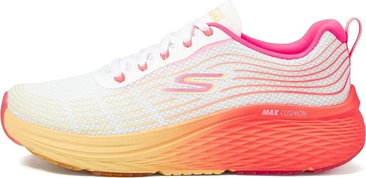 SKECHERS Max Cushioning Elite 2.0 Speed Play Women's Shoes White/Pink : 5 B - Medium, Textile - Image 5