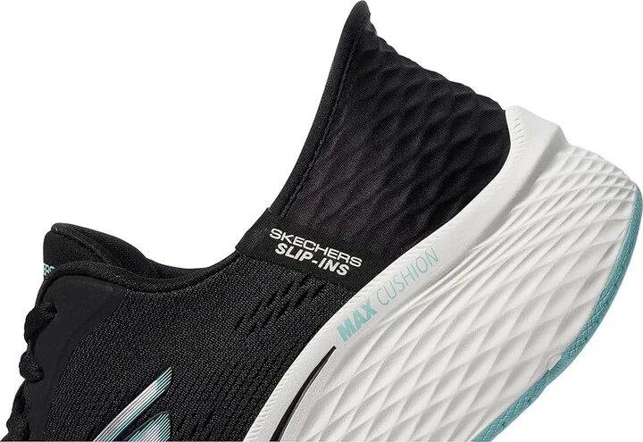 SKECHERS Max Cushioning Elite 2.0 Vanish Hands Free Slip-Ins Women's Shoes Black/Blue : 5 B - Medium, Synthetic - Image 4