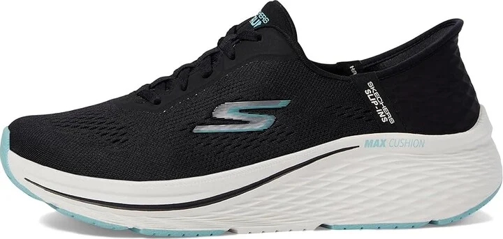 SKECHERS Max Cushioning Elite 2.0 Vanish Hands Free Slip-Ins Women's Shoes Black/Blue : 5 B - Medium, Synthetic - Image 5