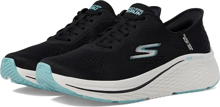 SKECHERS Max Cushioning Elite 2.0 Vanish Hands Free Slip-Ins Women's Shoes Black/Blue : 5 B - Medium, Synthetic