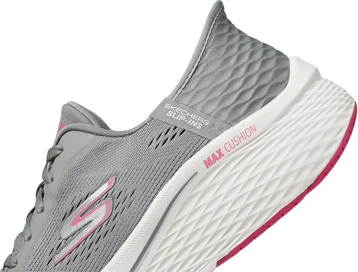 SKECHERS Max Cushioning Elite 2.0 Vanish Hands Free Slip-Ins Women's Shoes Charcoal/Pink : 6.5 B - Medium, Synthetic - Image 4