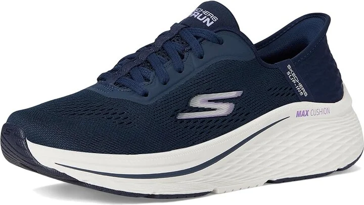 SKECHERS Max Cushioning Elite 2.0 Vanish Hands Free Slip-Ins Women's Shoes Navy/Lavender : 6.5 B - Medium, Synthetic - Image 5