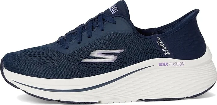 SKECHERS Max Cushioning Elite 2.0 Vanish Hands Free Slip-Ins Women's Shoes Navy/Lavender : 6.5 B - Medium, Synthetic - Image 6