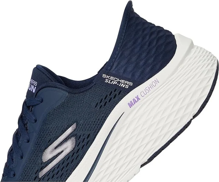 SKECHERS Max Cushioning Elite 2.0 Vanish Hands Free Slip-Ins Women's Shoes Navy/Lavender : 6.5 B - Medium, Synthetic - Image 7