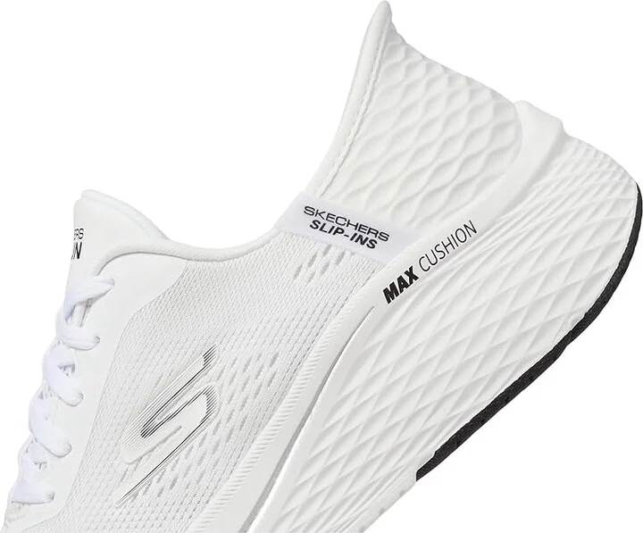 SKECHERS Max Cushioning Elite 2.0 Vanish Hands Free Slip-Ins Women's Shoes White/Black : 11 B - Medium, Synthetic - Image 4