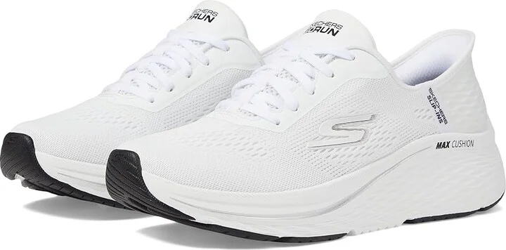 SKECHERS Max Cushioning Elite 2.0 Vanish Hands Free Slip-Ins Women's Shoes White/Black : 11 B - Medium, Synthetic