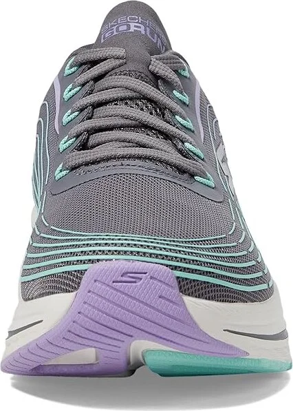 SKECHERS Max Cushioning Elite 2.0 Women's Shoes Charcoal/Lavender : 5 B - Medium, Textile - Image 3