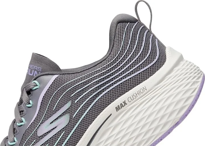 SKECHERS Max Cushioning Elite 2.0 Women's Shoes Charcoal/Lavender : 5 B - Medium, Textile - Image 4