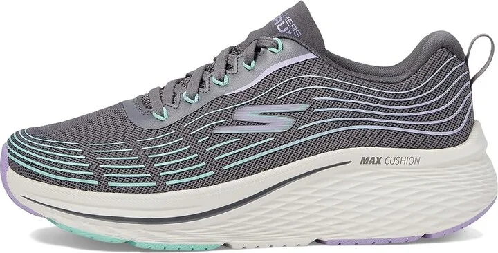 SKECHERS Max Cushioning Elite 2.0 Women's Shoes Charcoal/Lavender : 5 B - Medium, Textile - Image 5