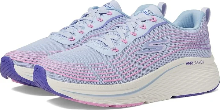 SKECHERS Max Cushioning Elite 2.0 Women's Shoes Light Blue/Pink : 7 B - Medium, Textile